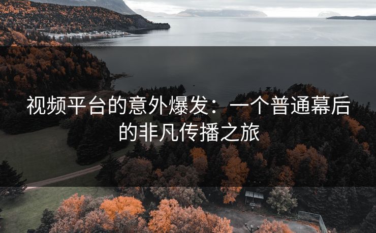 视频平台的意外爆发：一个普通幕后的非凡传播之旅